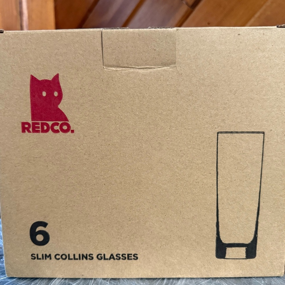 Redco Slim Collins Drinking Glasses pack of 6 10oz each